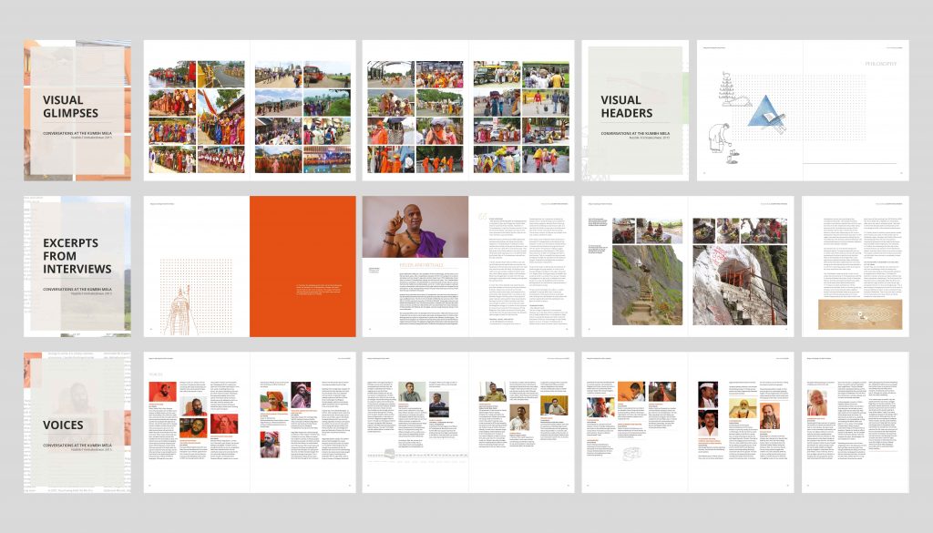 Typical Pages from the Designed Documentation (Kumbh of Nashik-Trimbakeshwar 2015).